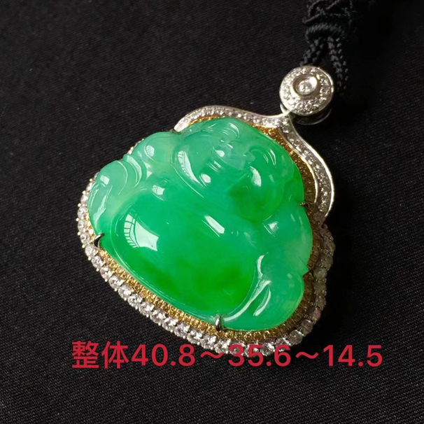 糯冰种翡翠佛公