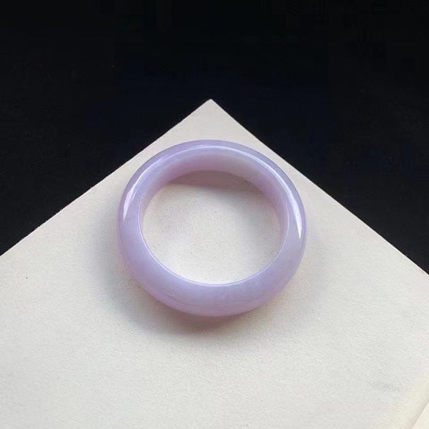 【艳紫翡翠正圈手镯】 3.2万  圈口 56-13.9-9.5