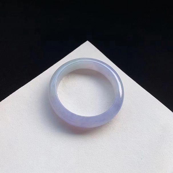 冰茄紫翡翠正圈手镯，翡翠手镯，圈口56-13.8-8.6mm 批发价：6.98万