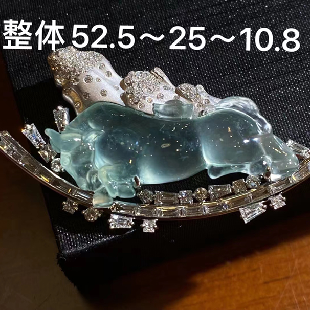 马上有钱，玻璃种翡翠 胸针吊坠双用款 中五价[玫瑰][玫瑰][玫瑰]