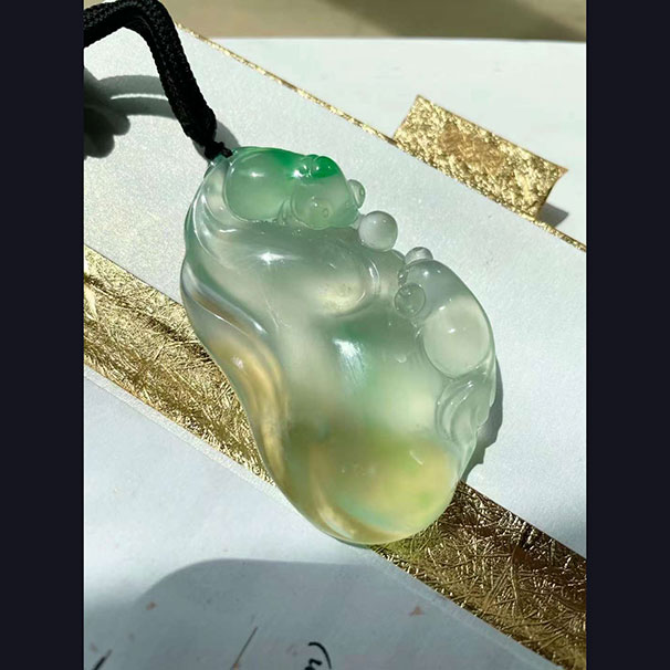 翡翠【金玉满堂】 极致的种水配上极致的雕工 收藏首选！！喜询