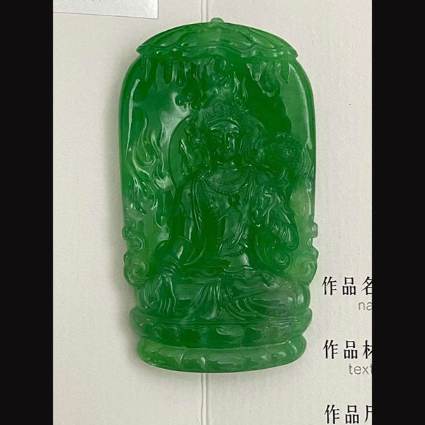 翡翠喜欢满绿大师工的来 收藏➕➕➕级别！可遇不可求！