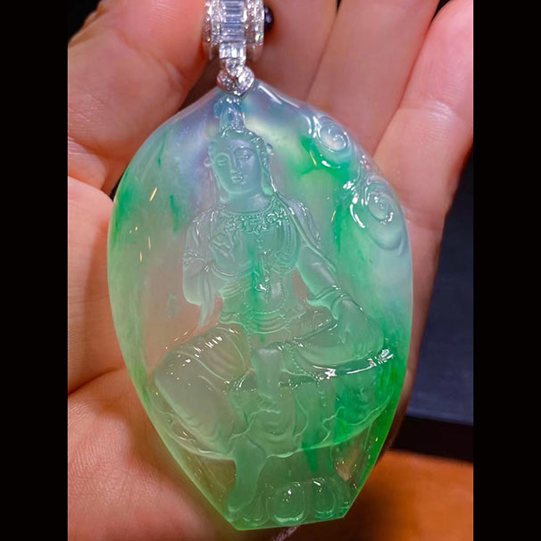 自在观音，冰色佳，胶感足 这件推荐藏家收，收藏价值满分