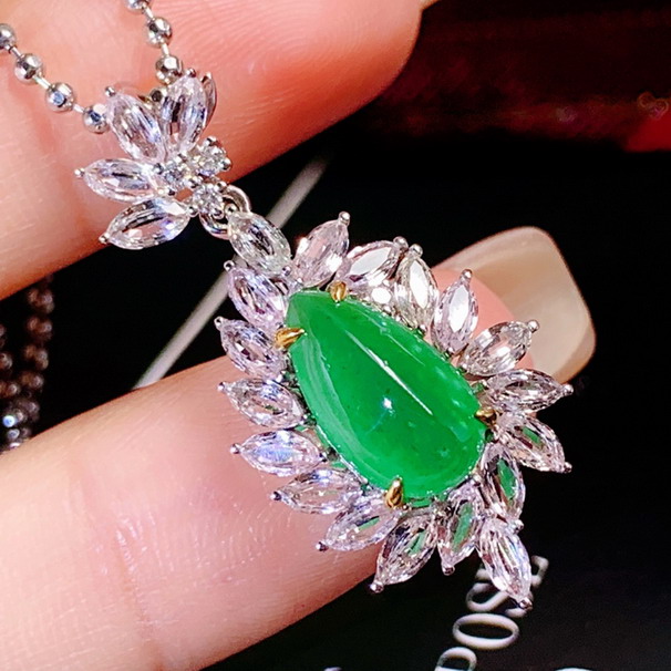 1.78克拉祖母绿吊坠 微油祖母绿1.78ct