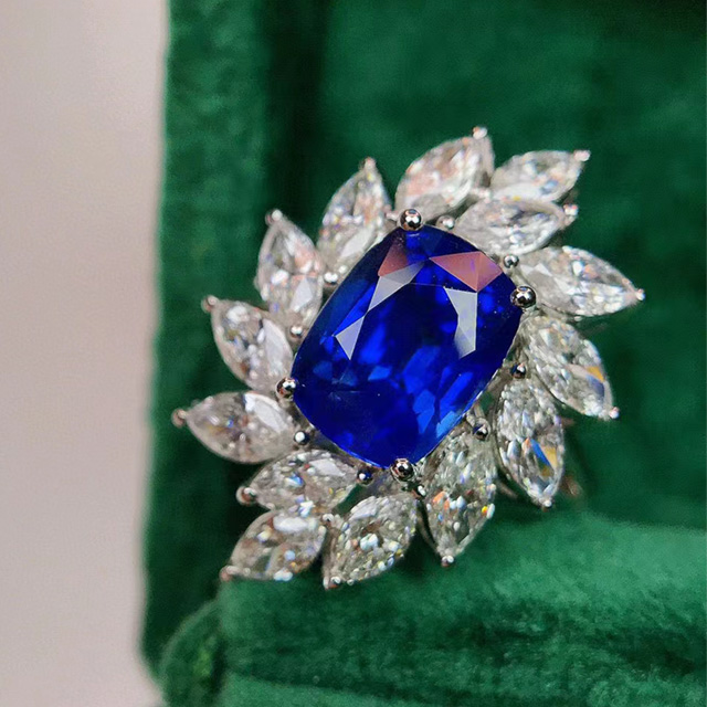 蓝宝石1克拉多少钱？蓝宝石戒指主石3.05ct