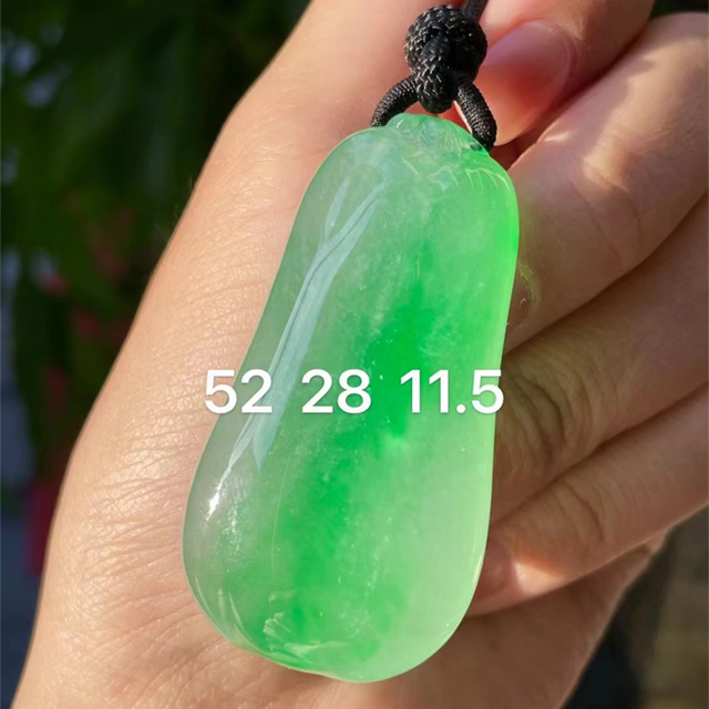 甜甜的翡翠大福瓜，行家货，飘阳绿