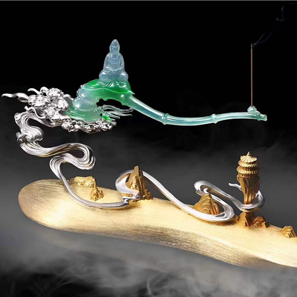 翠竹观音翡翠摆件，霸气来袭，藏家来询